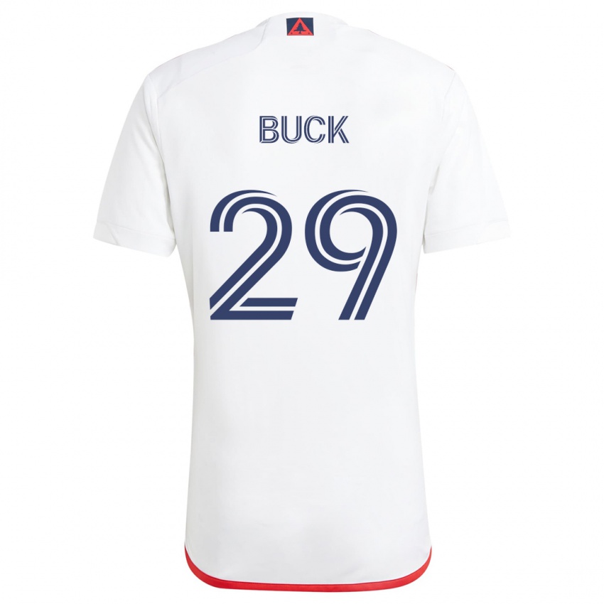 Criança Camisola Noel Buck #29 Branco Vermelho Alternativa 2024/25 Camisa