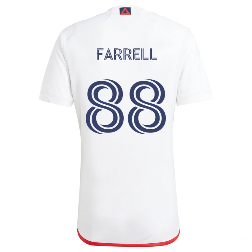 Criança Camisola Andrew Farrell #88 Branco Vermelho Alternativa 2024/25 Camisa