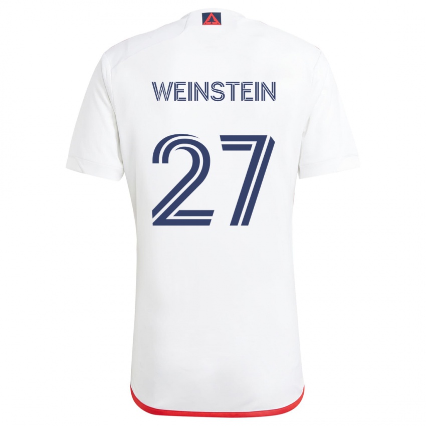 Criança Camisola Max Weinstein #27 Branco Vermelho Alternativa 2024/25 Camisa