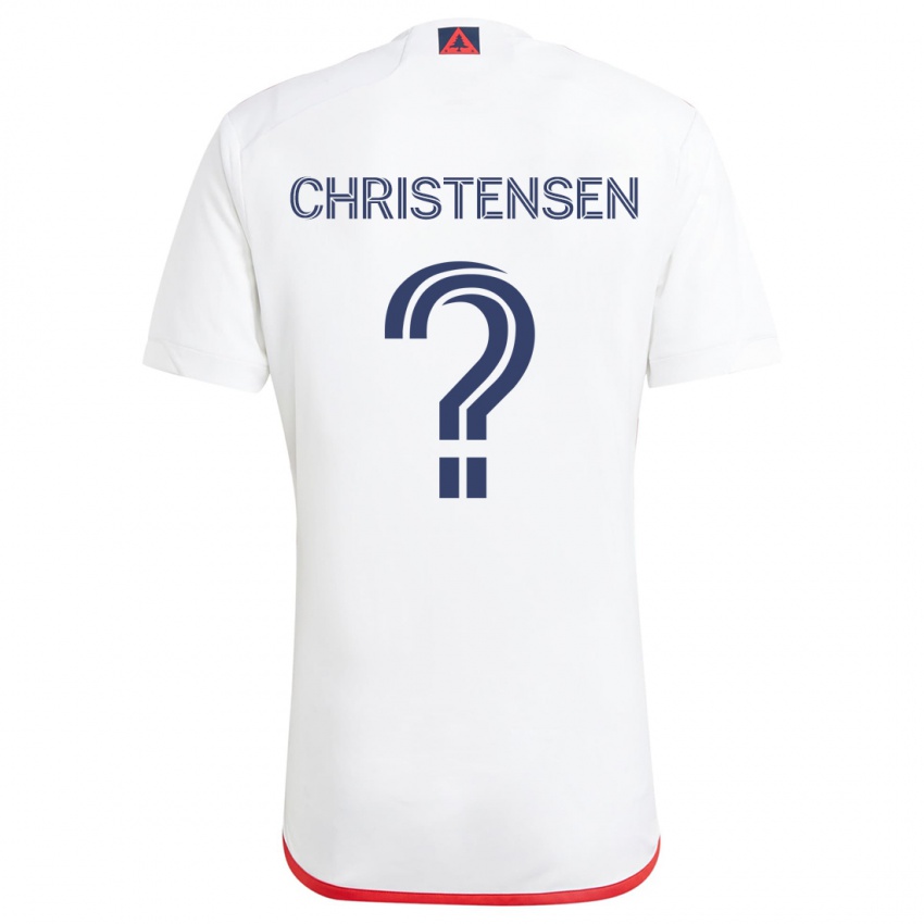 Criança Camisola Kevin Christensen #0 Branco Vermelho Alternativa 2024/25 Camisa