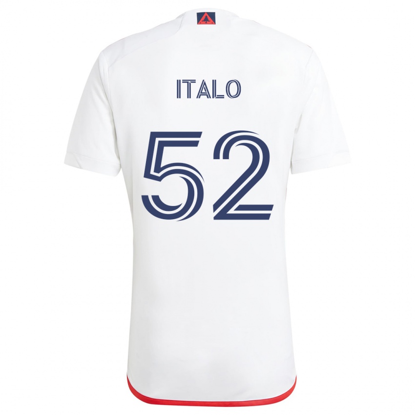 Criança Camisola Ítalo #52 Branco Vermelho Alternativa 2024/25 Camisa