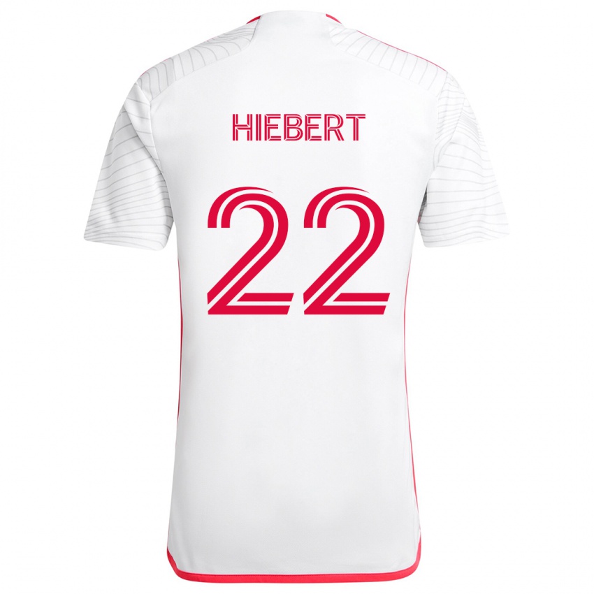 Criança Camisola Kyle Hiebert #22 Branco Vermelho Alternativa 2024/25 Camisa