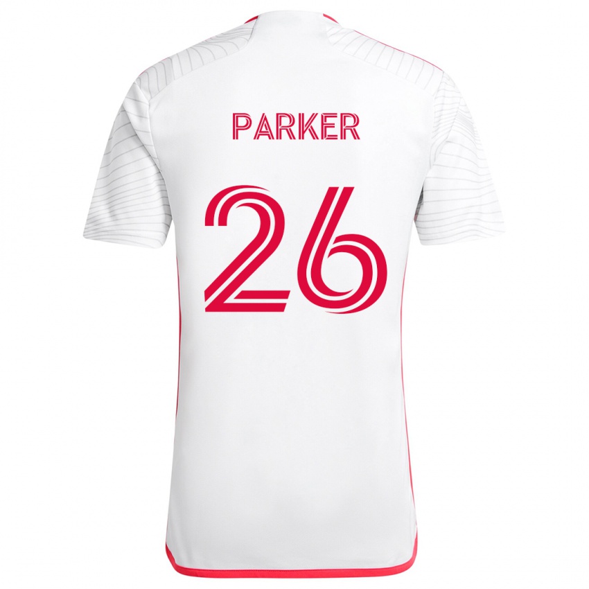 Criança Camisola Tim Parker #26 Branco Vermelho Alternativa 2024/25 Camisa