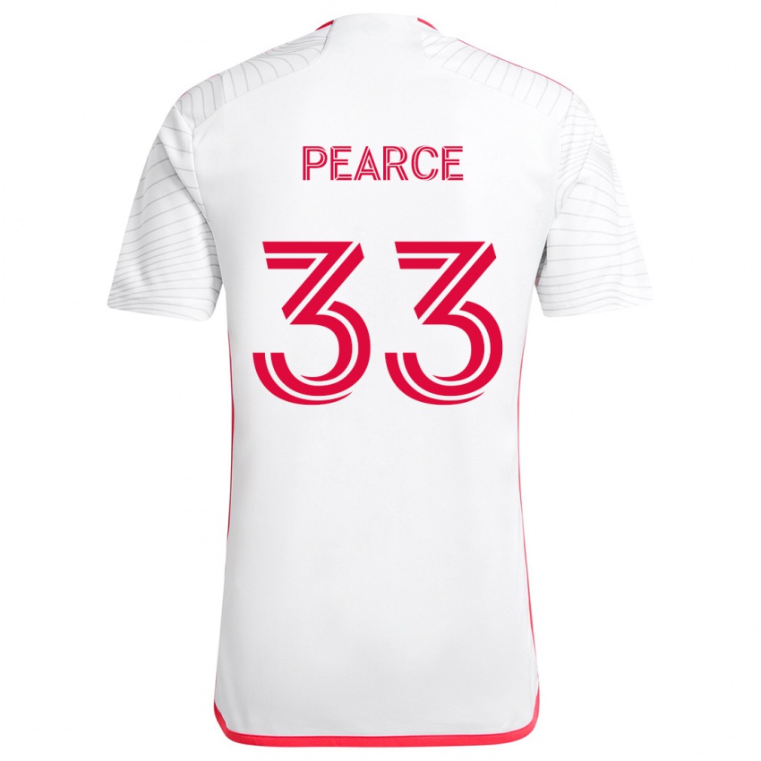 Criança Camisola Tyson Pearce #33 Branco Vermelho Alternativa 2024/25 Camisa