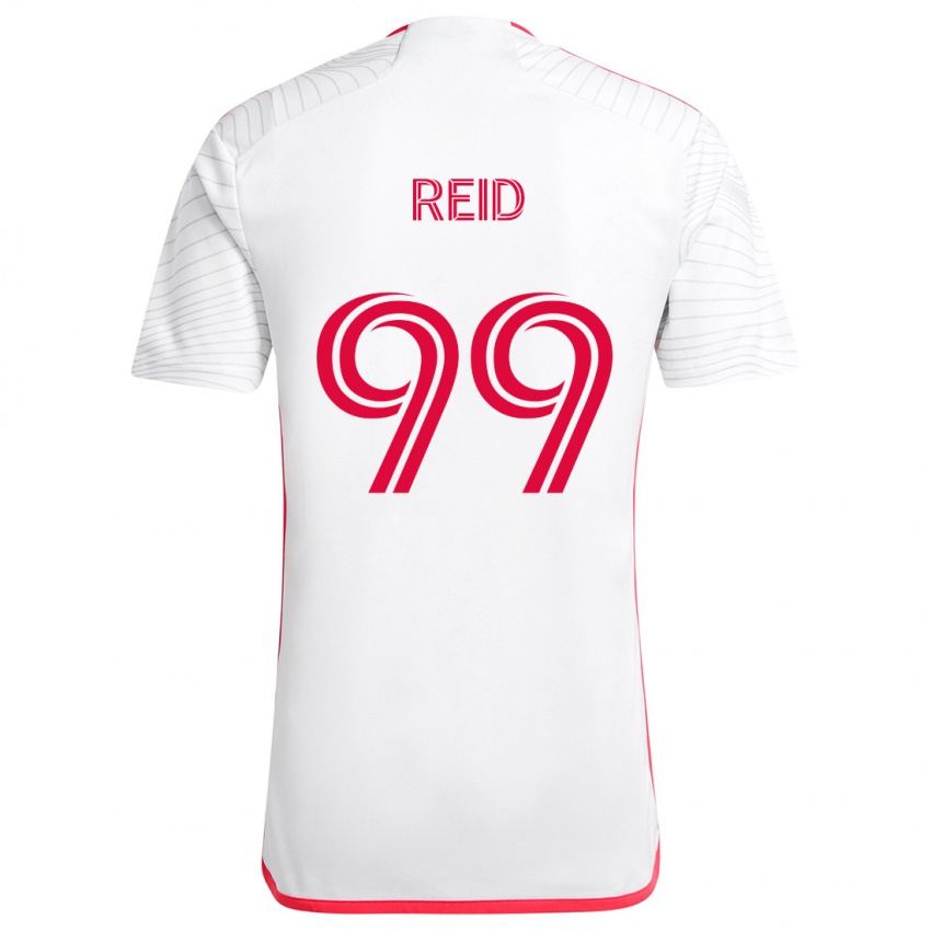 Criança Camisola Jayden Reid #99 Branco Vermelho Alternativa 2024/25 Camisa