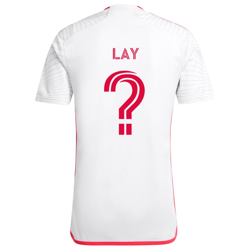 Criança Camisola Mikey Lay #0 Branco Vermelho Alternativa 2024/25 Camisa