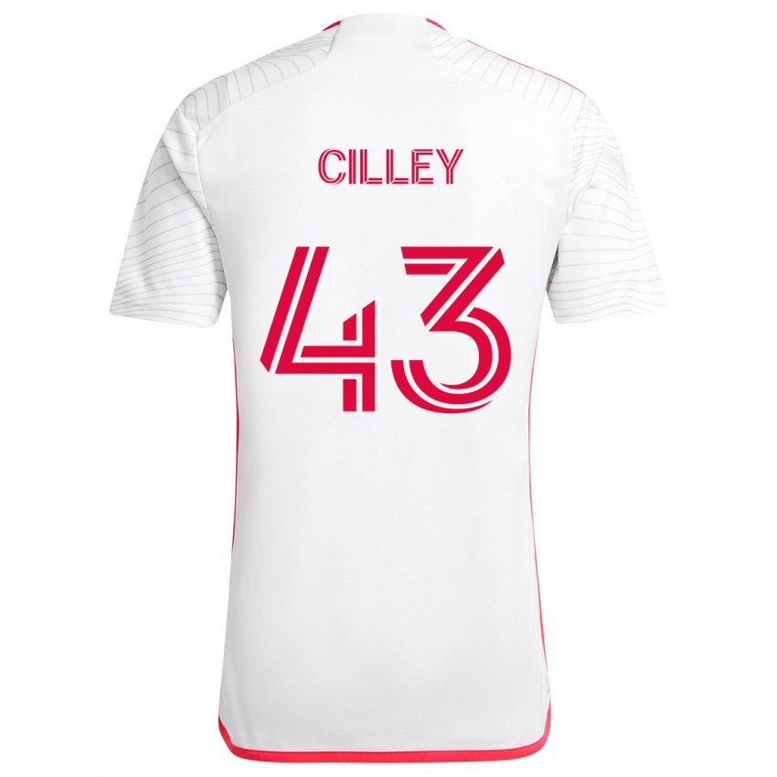 Criança Camisola Cam Cilley #43 Branco Vermelho Alternativa 2024/25 Camisa