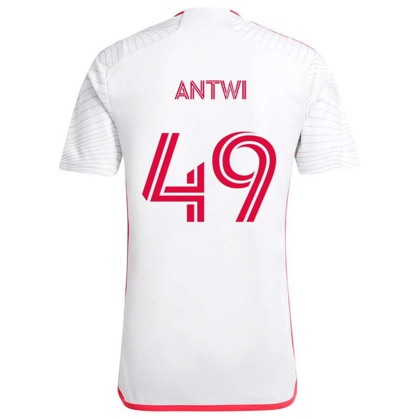 Criança Camisola Seth Antwi #49 Branco Vermelho Alternativa 2024/25 Camisa