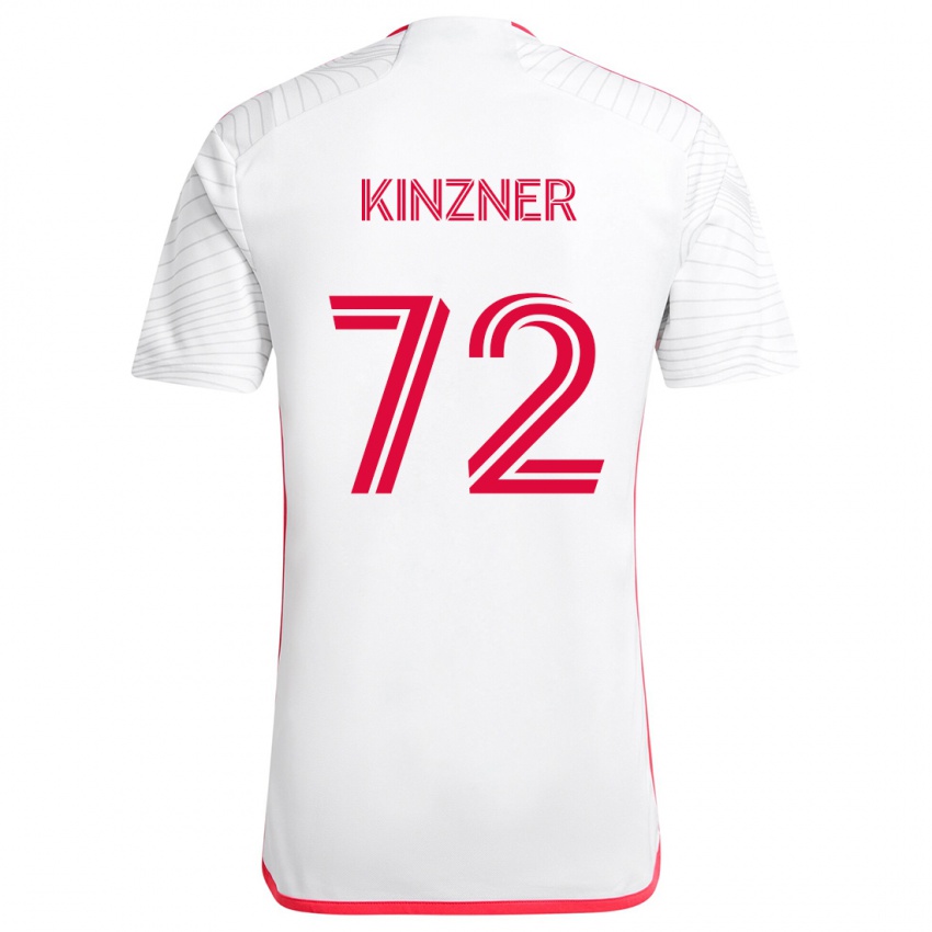 Criança Camisola Eric Kinzner #72 Branco Vermelho Alternativa 2024/25 Camisa