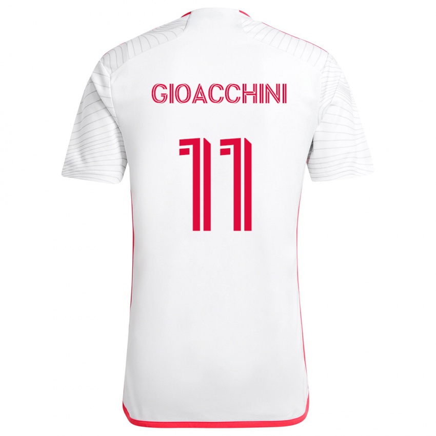 Criança Camisola Nicholas Gioacchini #11 Branco Vermelho Alternativa 2024/25 Camisa