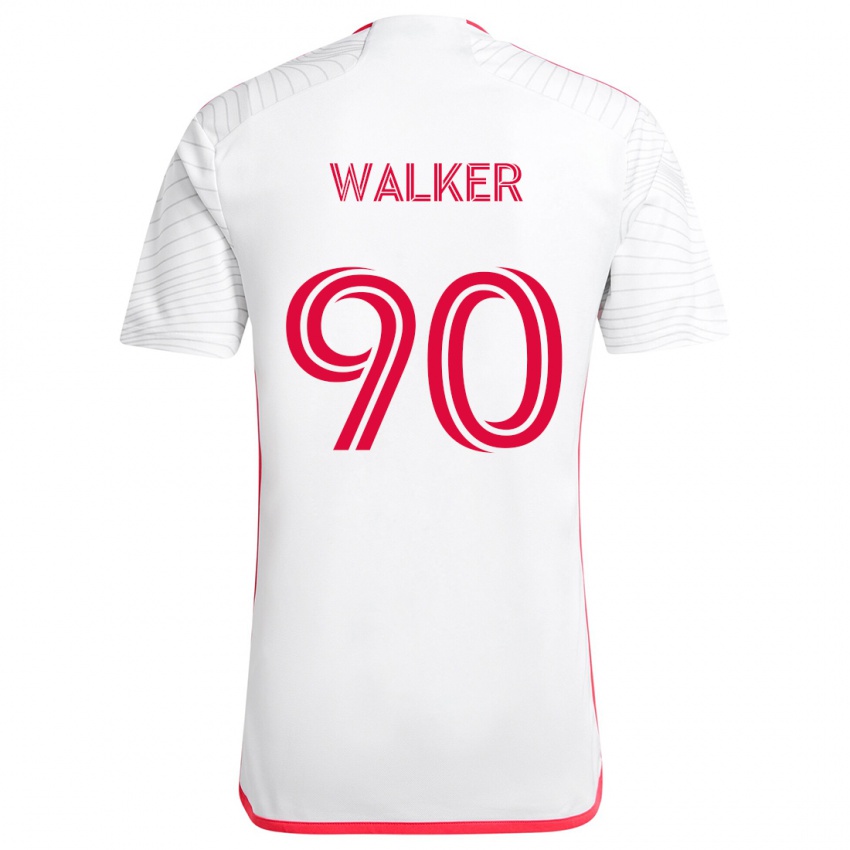 Criança Camisola Eric Walker #90 Branco Vermelho Alternativa 2024/25 Camisa