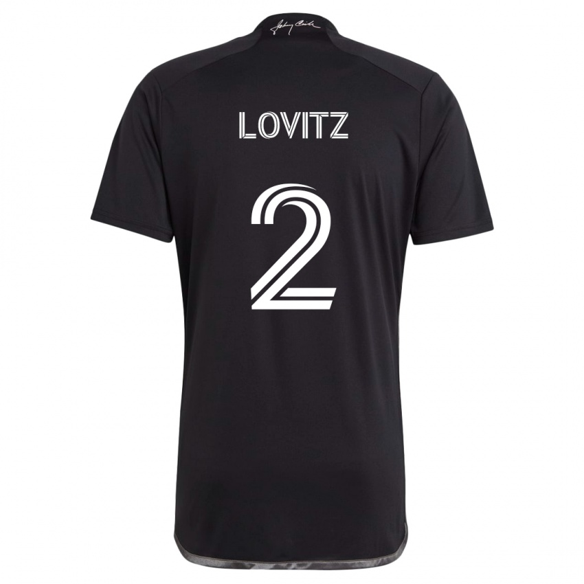 Criança Camisola Daniel Lovitz #2 Preto Alternativa 2024/25 Camisa