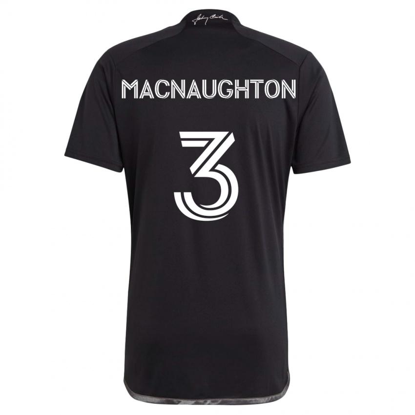 Criança Camisola Lukas Macnaughton #3 Preto Alternativa 2024/25 Camisa