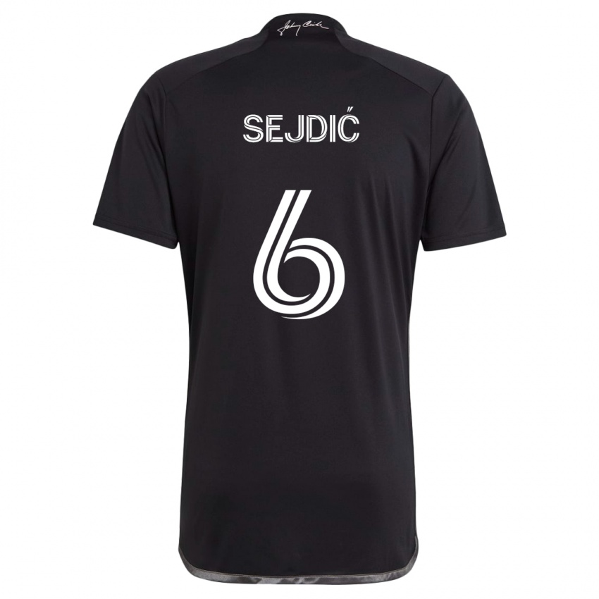 Criança Camisola Amar Sejdić #6 Preto Alternativa 2024/25 Camisa