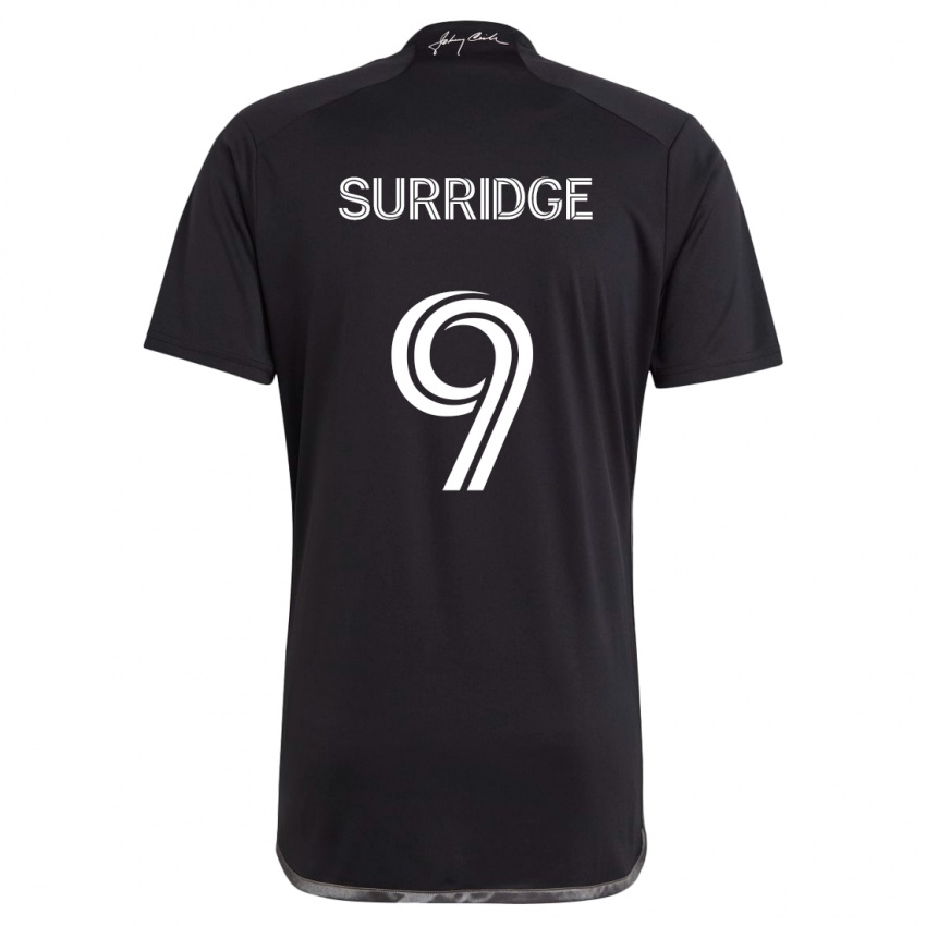 Criança Camisola Sam Surridge #9 Preto Alternativa 2024/25 Camisa