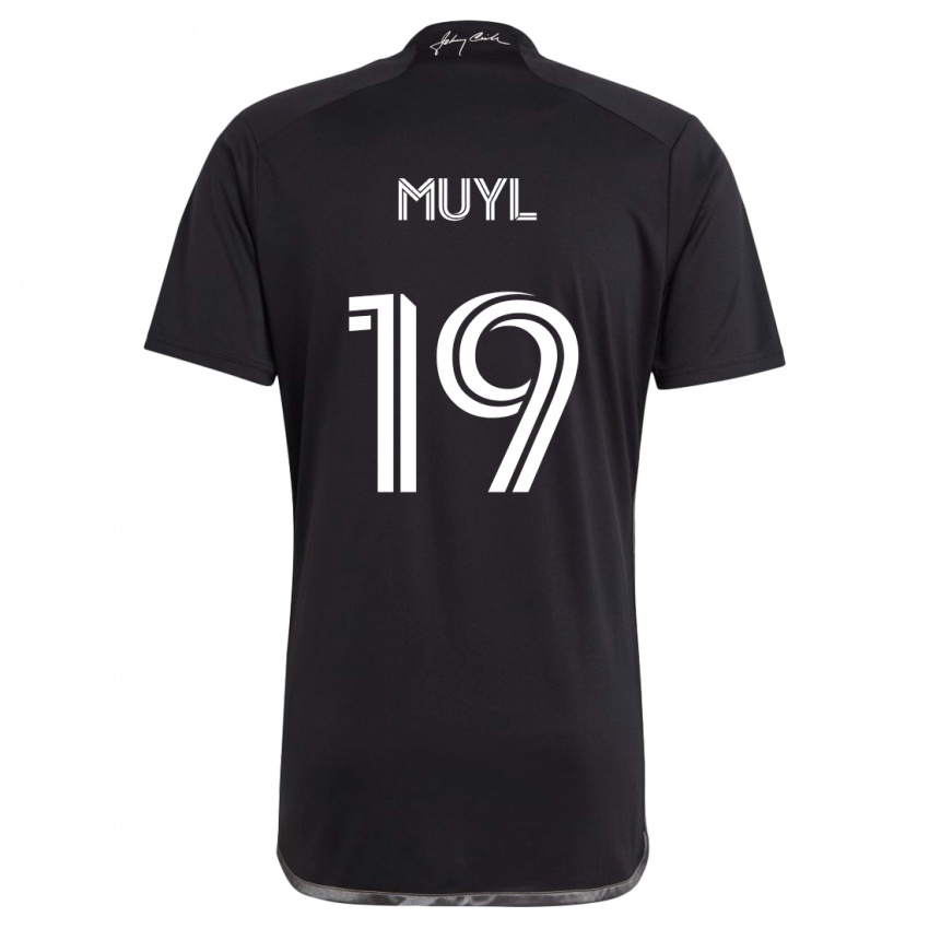 Criança Camisola Alex Muyl #19 Preto Alternativa 2024/25 Camisa