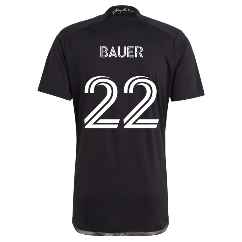 Criança Camisola Josh Bauer #22 Preto Alternativa 2024/25 Camisa