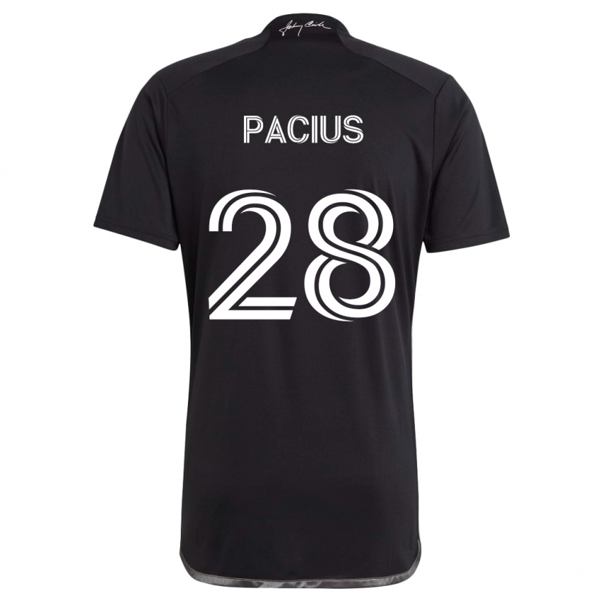 Criança Camisola Woobens Pacius #28 Preto Alternativa 2024/25 Camisa