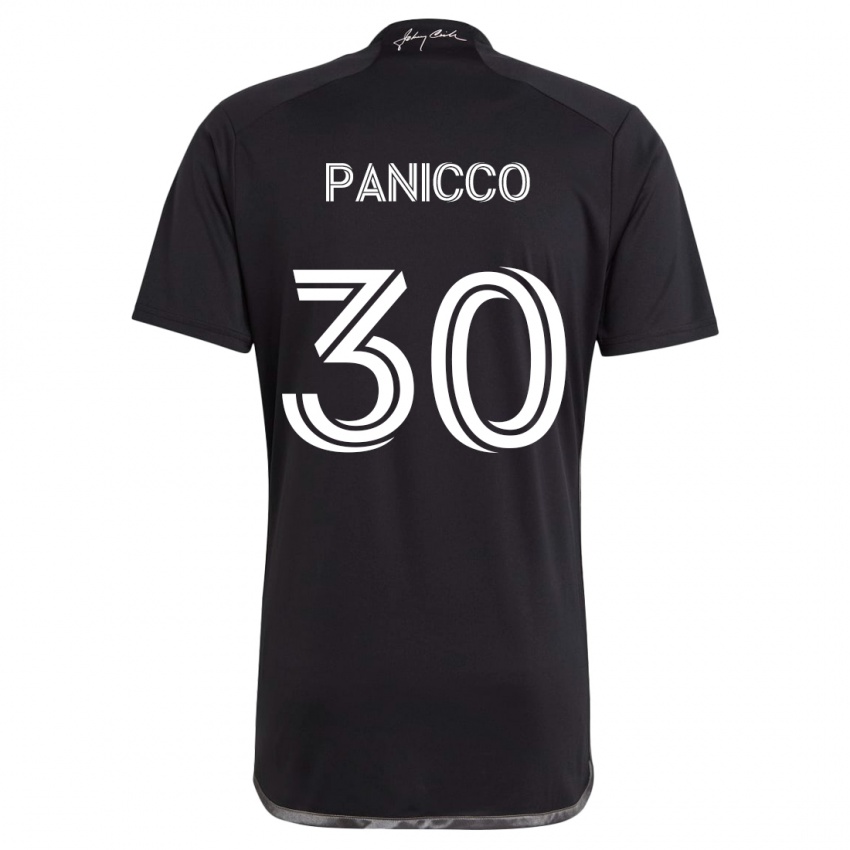 Criança Camisola Elliot Panicco #30 Preto Alternativa 2024/25 Camisa