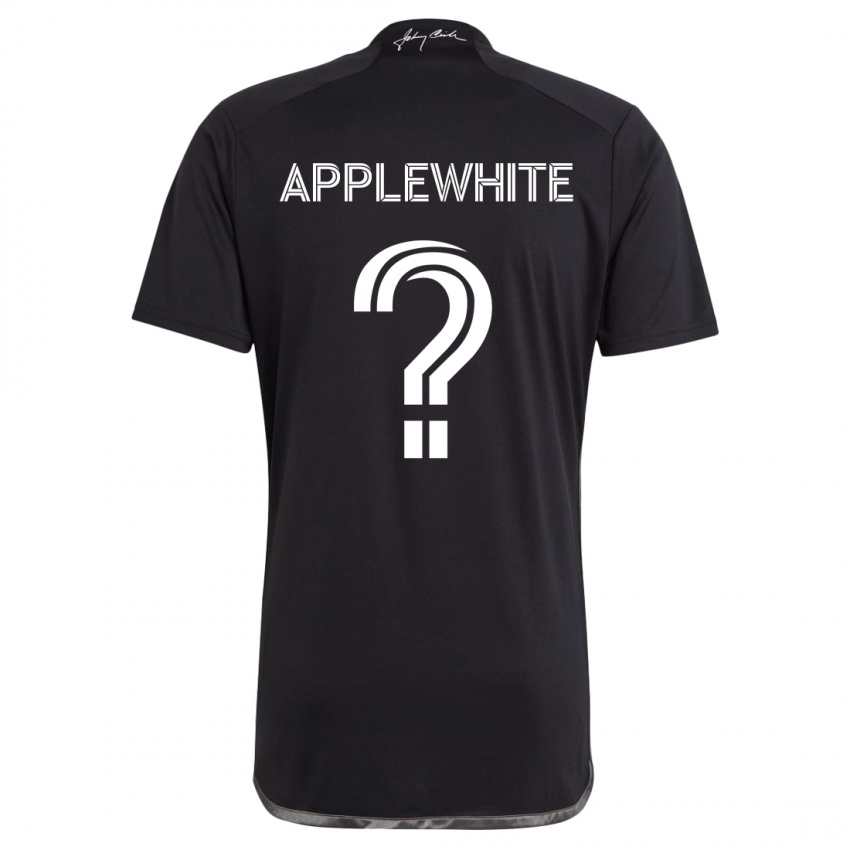 Criança Camisola Christopher Applewhite #0 Preto Alternativa 2024/25 Camisa