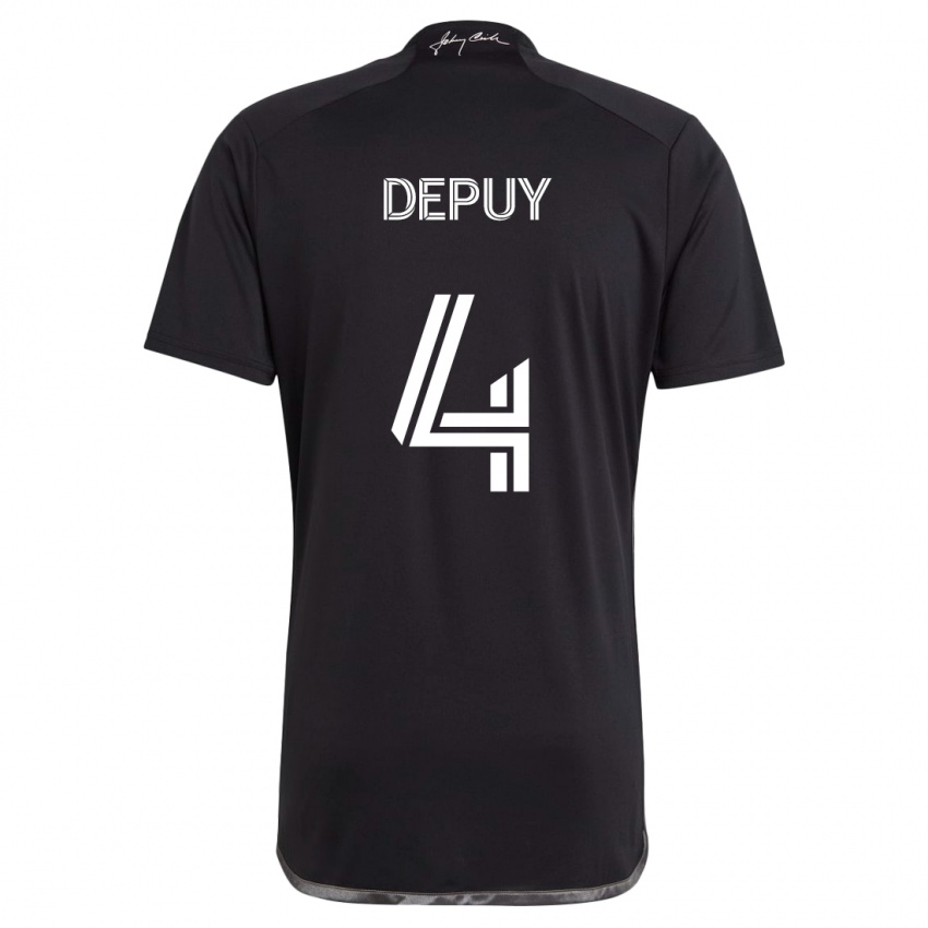 Criança Camisola Nick Depuy #4 Preto Alternativa 2024/25 Camisa