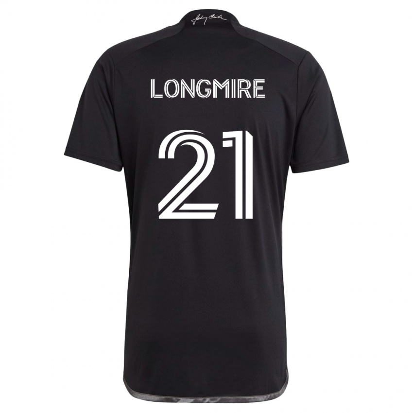 Criança Camisola Ahmed Longmire #21 Preto Alternativa 2024/25 Camisa