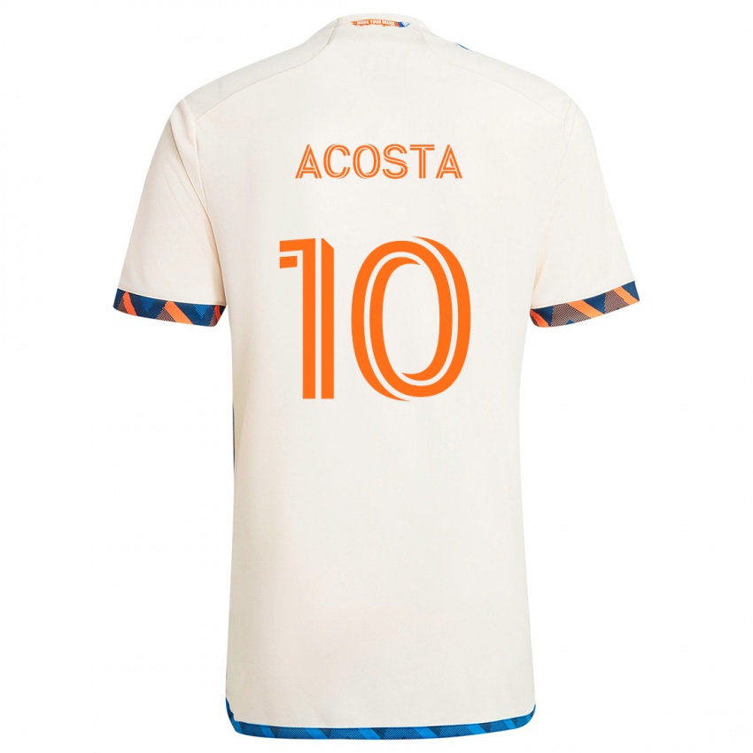 Criança Camisola Luciano Acosta #10 Laranja Branco Alternativa 2024/25 Camisa