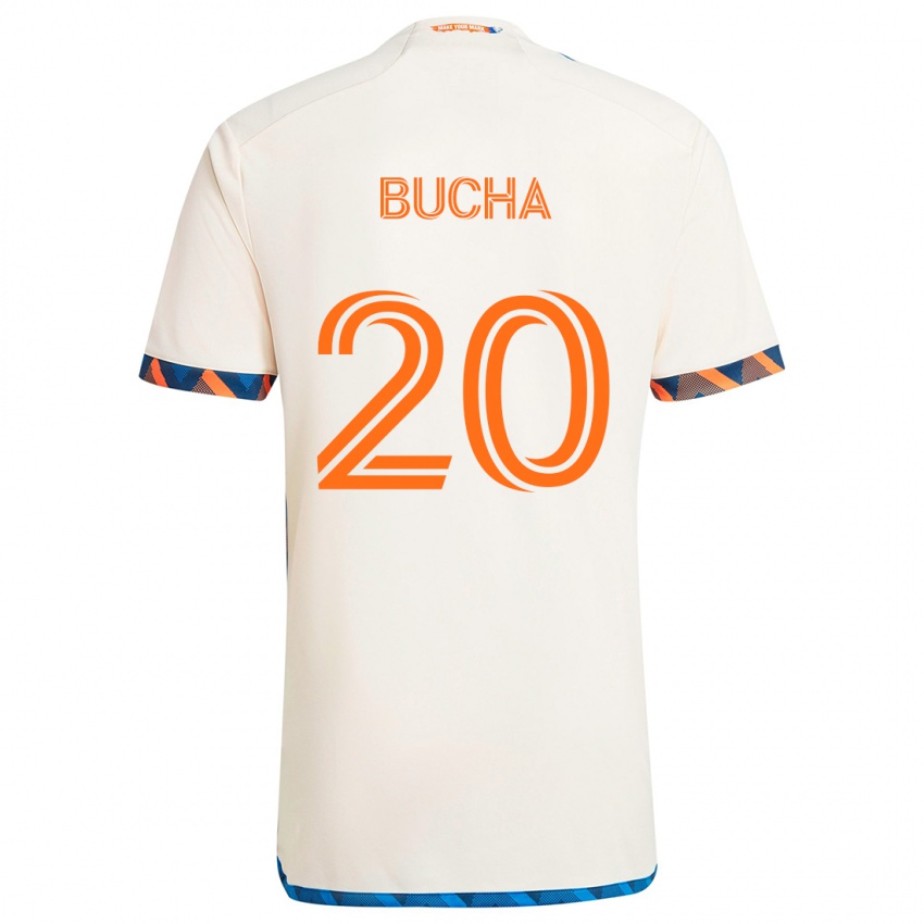 Criança Camisola Pavel Bucha #20 Laranja Branco Alternativa 2024/25 Camisa