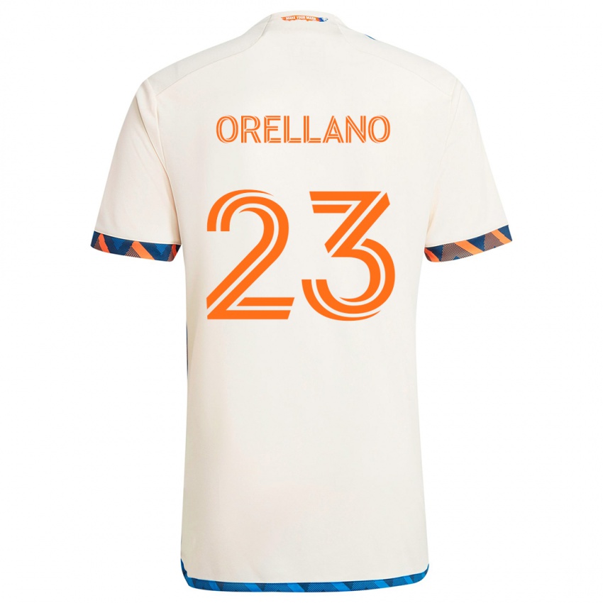 Criança Camisola Luca Orellano #23 Laranja Branco Alternativa 2024/25 Camisa