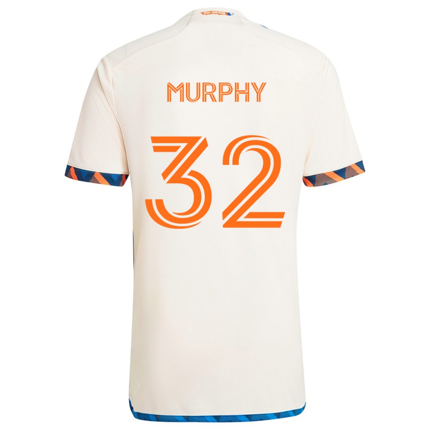 Criança Camisola Ian Murphy #32 Laranja Branco Alternativa 2024/25 Camisa