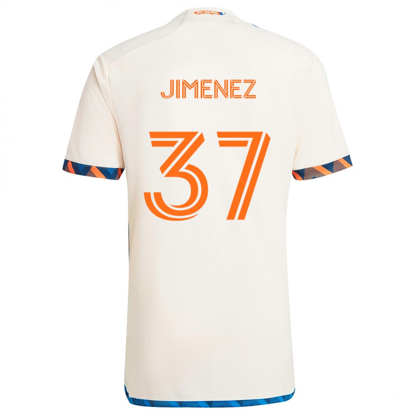 Criança Camisola Stiven Jimenez #37 Laranja Branco Alternativa 2024/25 Camisa