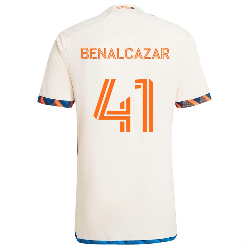 Criança Camisola Nico Benalcázar #41 Laranja Branco Alternativa 2024/25 Camisa