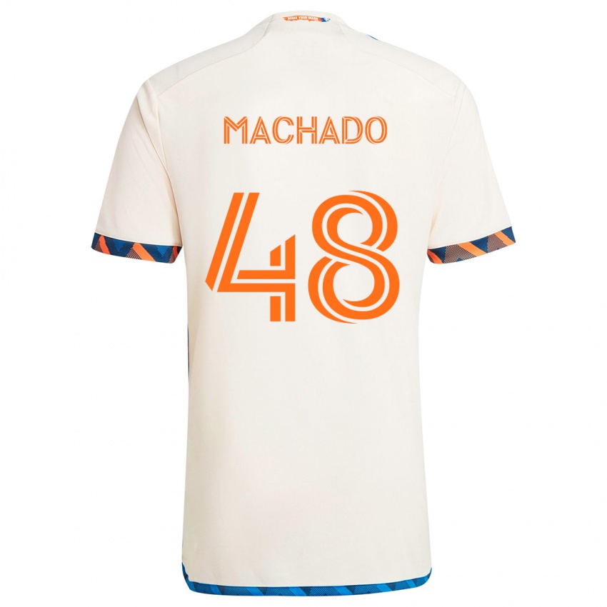 Criança Camisola Juan Machado #48 Laranja Branco Alternativa 2024/25 Camisa