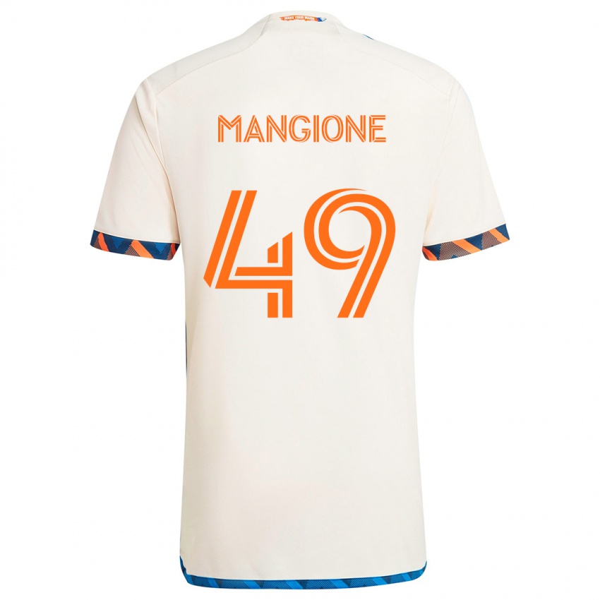 Criança Camisola Peter Mangione #49 Laranja Branco Alternativa 2024/25 Camisa