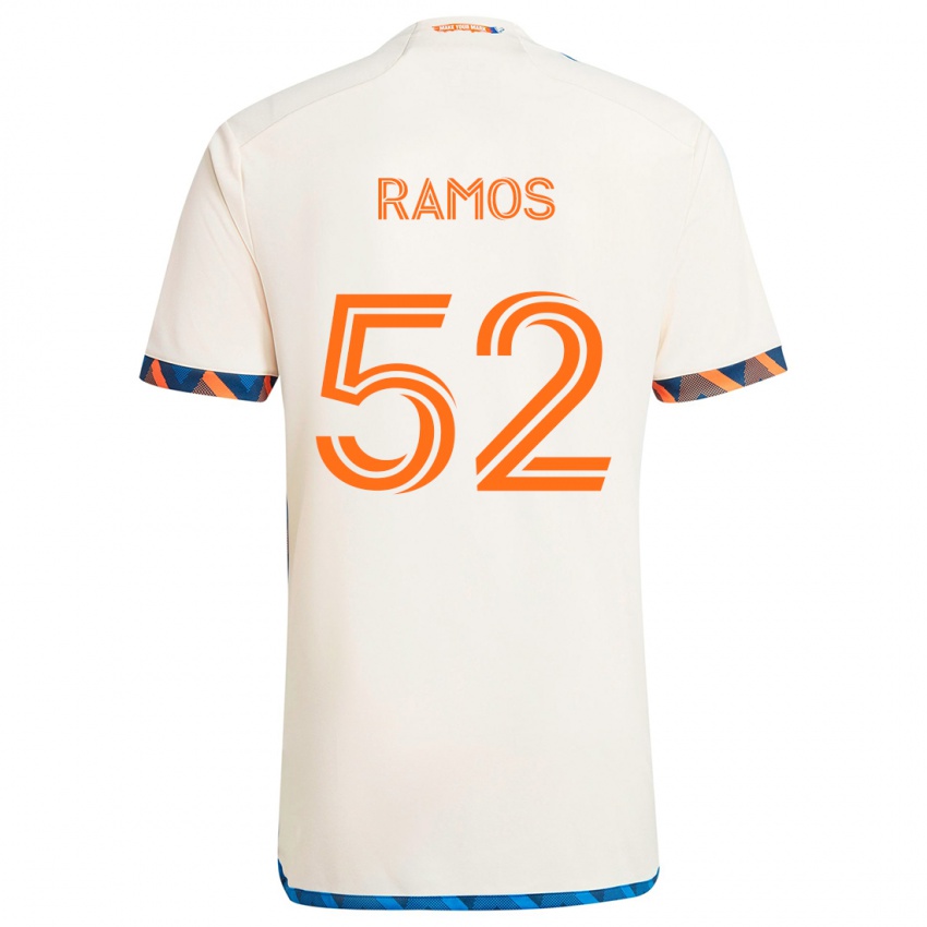 Criança Camisola Yair Ramos #52 Laranja Branco Alternativa 2024/25 Camisa