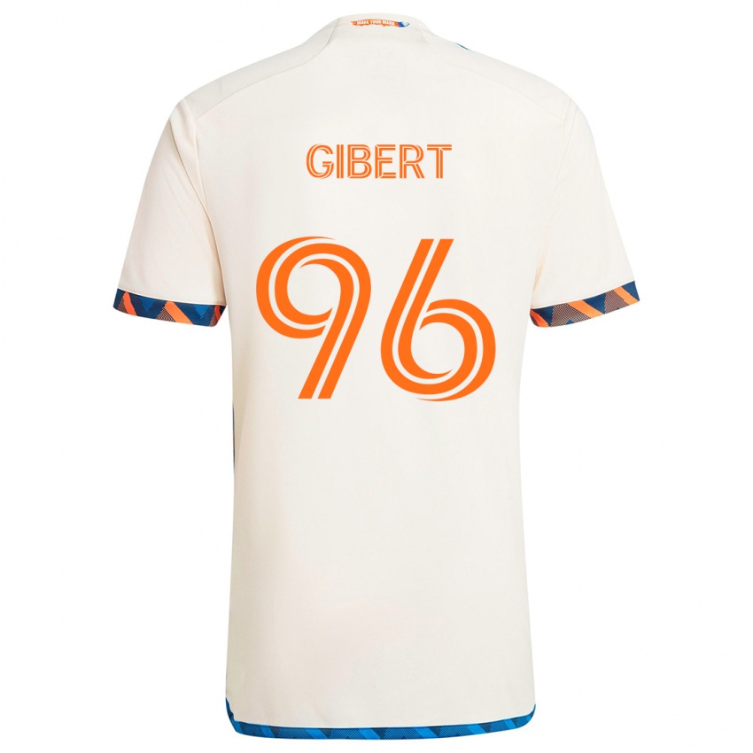 Criança Camisola Gaël Gibert #96 Laranja Branco Alternativa 2024/25 Camisa