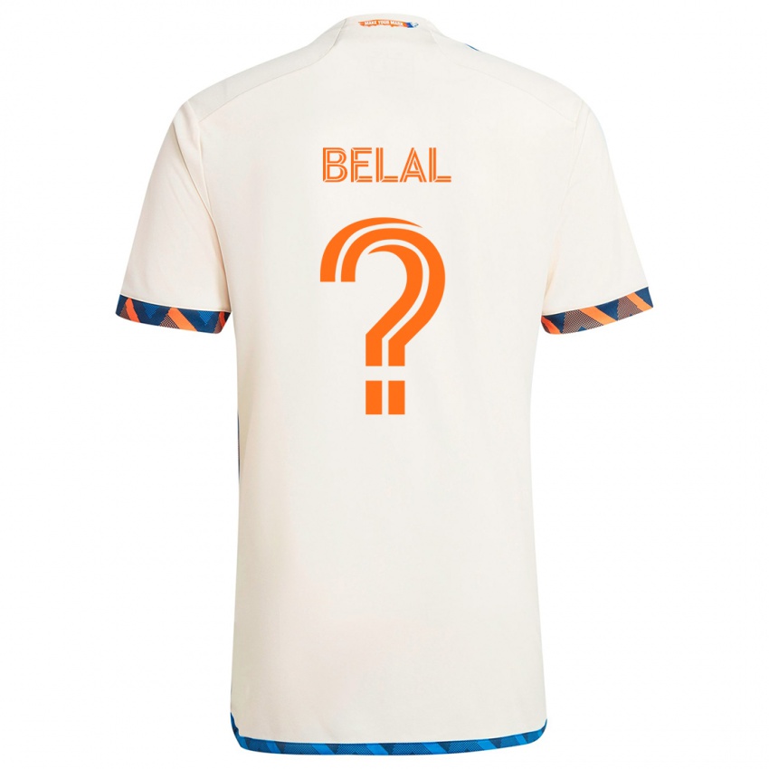 Criança Camisola Ryan Belal #0 Laranja Branco Alternativa 2024/25 Camisa