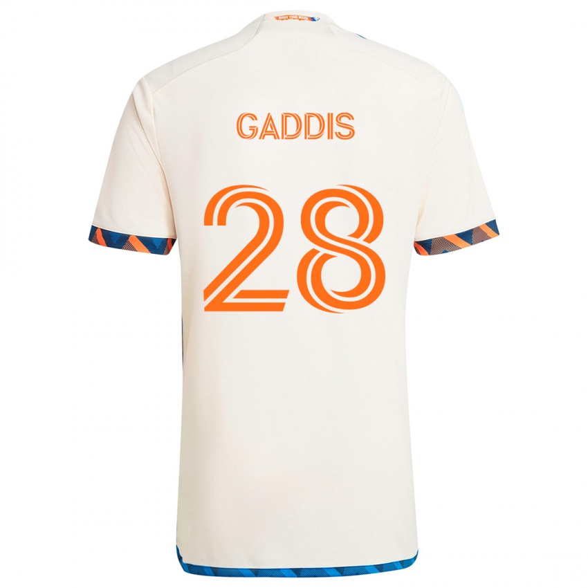 Criança Camisola Raymon Gaddis #28 Laranja Branco Alternativa 2024/25 Camisa