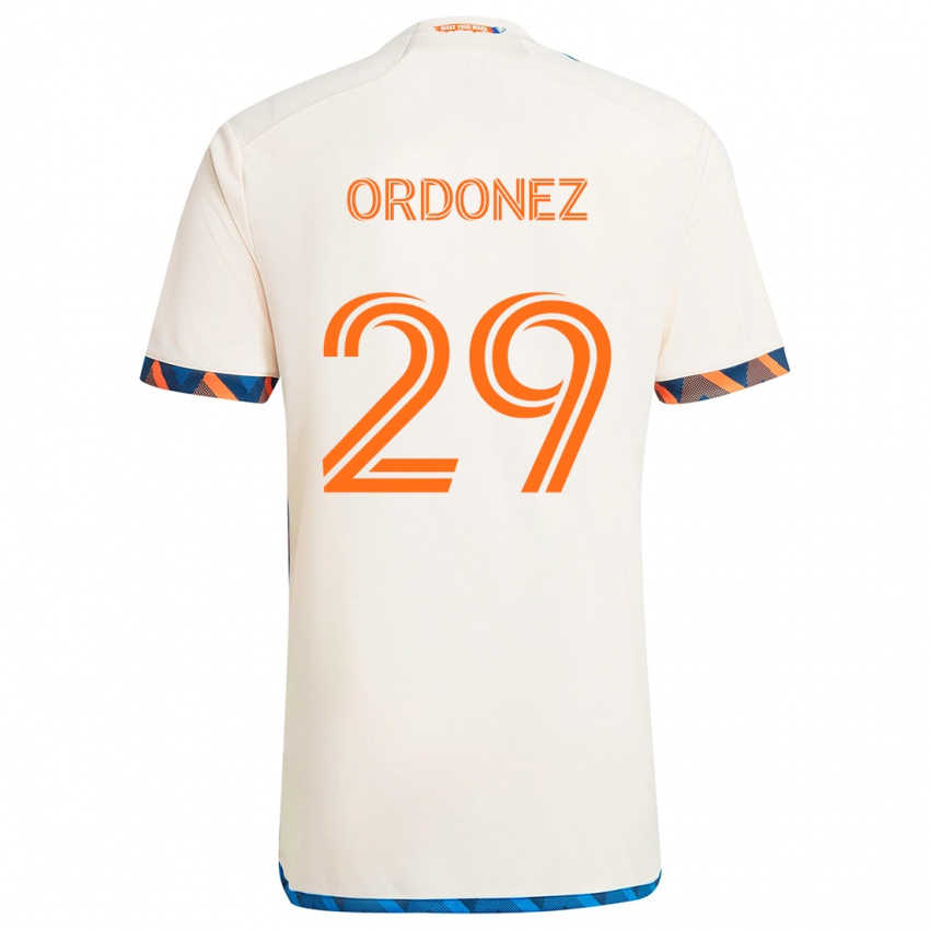 Criança Camisola Arquímides Ordóñez #29 Laranja Branco Alternativa 2024/25 Camisa