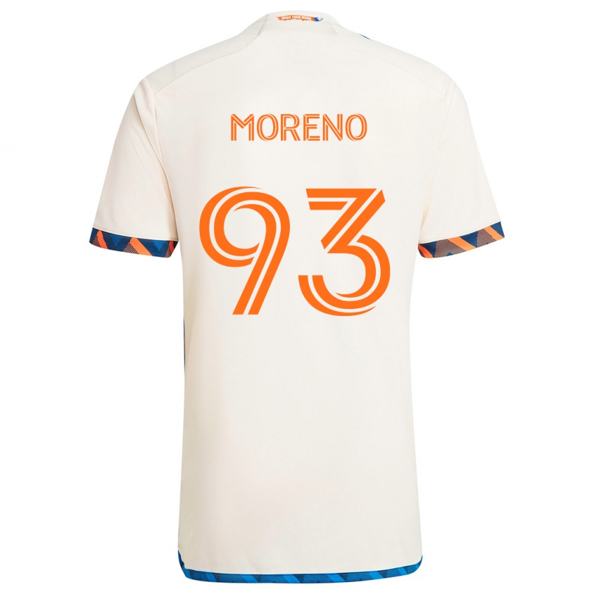 Criança Camisola Júnior Moreno #93 Laranja Branco Alternativa 2024/25 Camisa