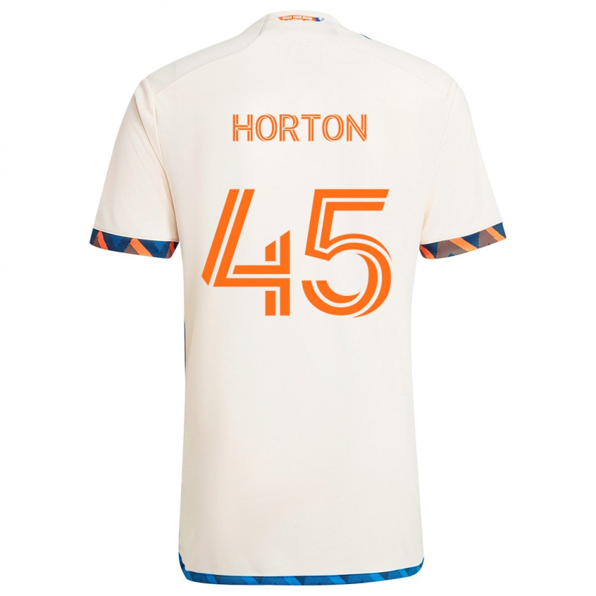 Criança Camisola Philip Horton #45 Laranja Branco Alternativa 2024/25 Camisa