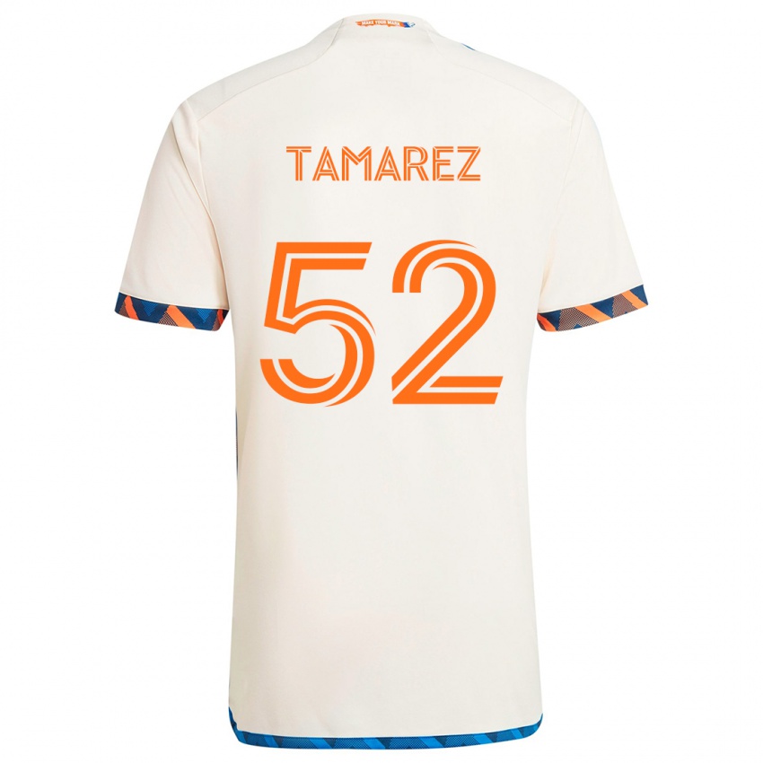 Criança Camisola Lucas Tamarez #52 Laranja Branco Alternativa 2024/25 Camisa