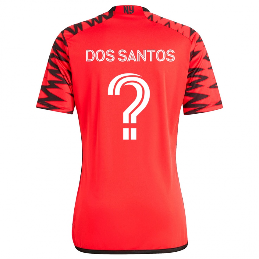 Criança Camisola Matthew Dos Santos #0 Vermelho Preto Branco Alternativa 2024/25 Camisa