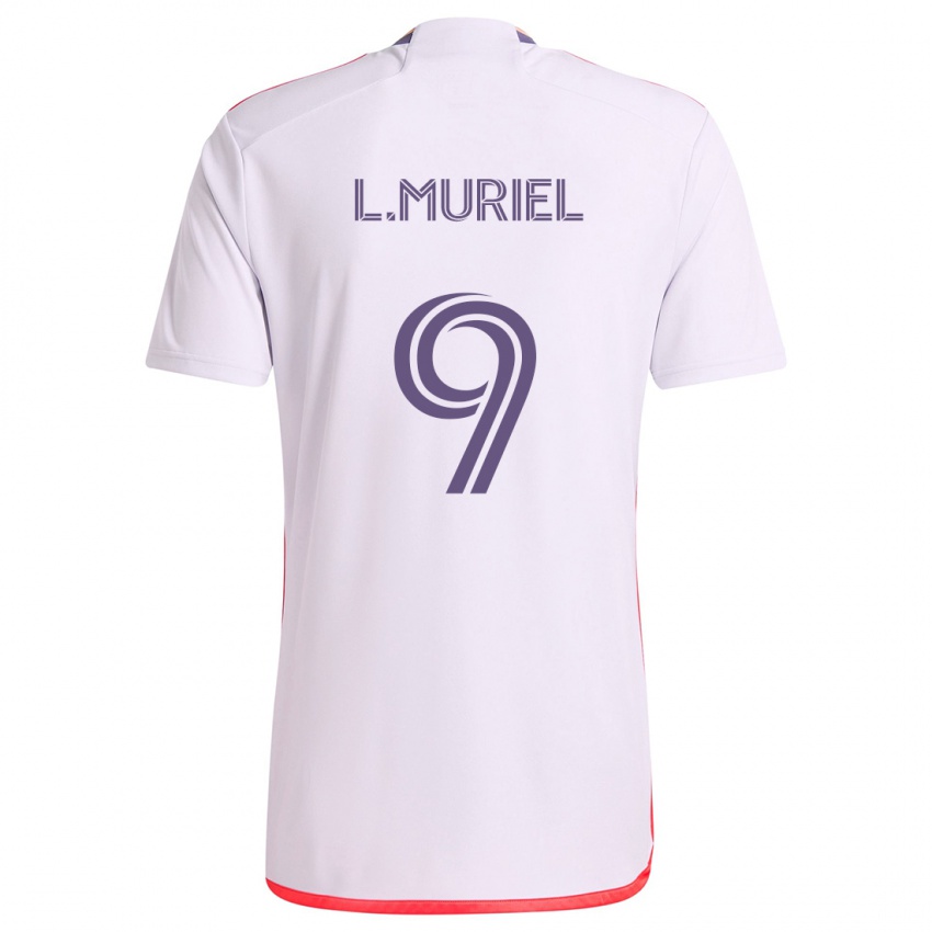 Criança Camisola Luis Muriel #9 Branco Vermelho Roxo Alternativa 2024/25 Camisa