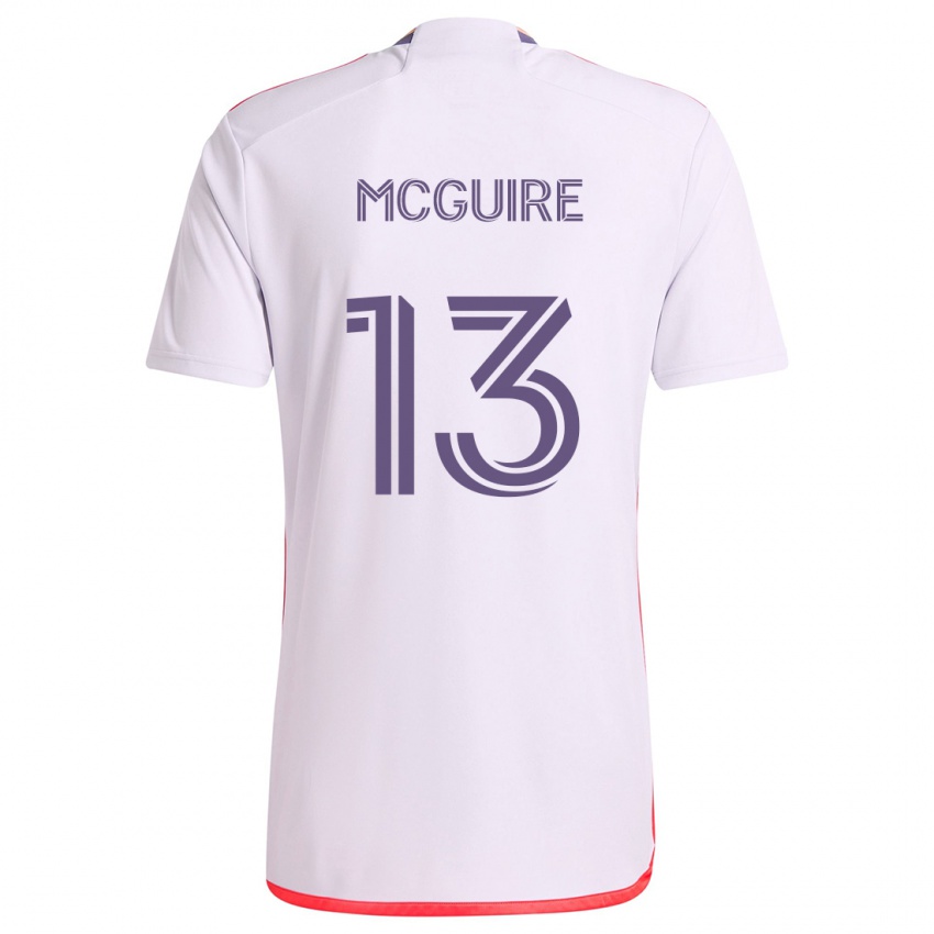 Criança Camisola Duncan Mcguire #13 Branco Vermelho Roxo Alternativa 2024/25 Camisa