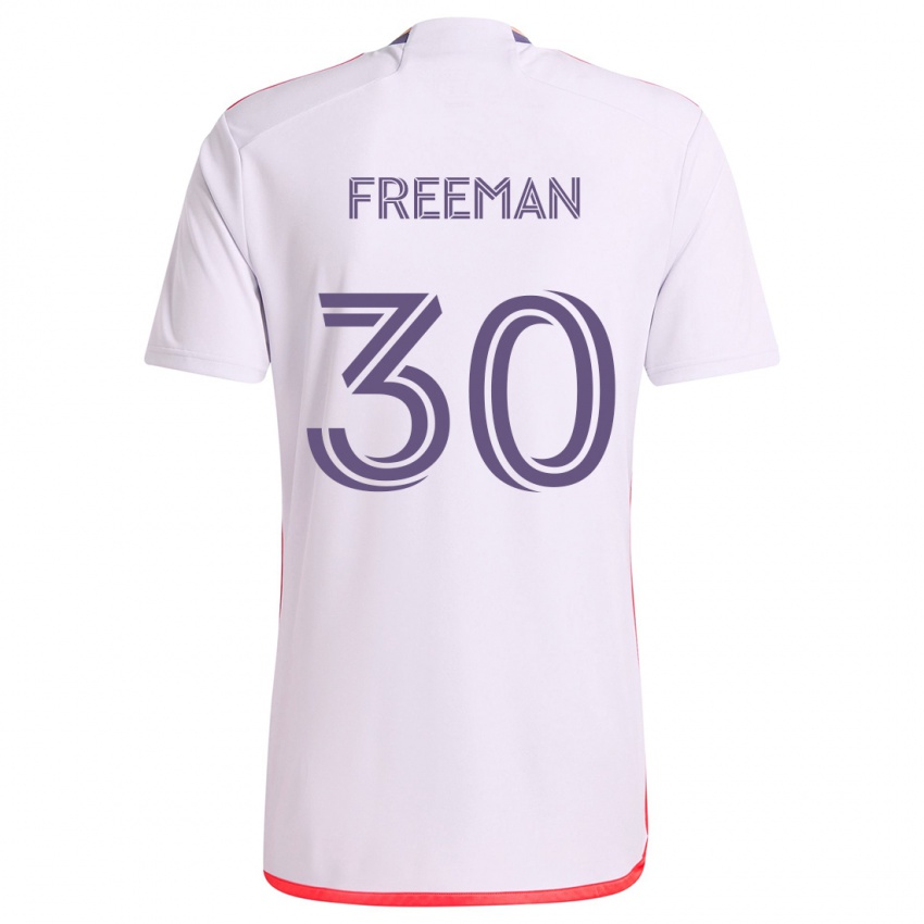 Criança Camisola Alex Freeman #30 Branco Vermelho Roxo Alternativa 2024/25 Camisa