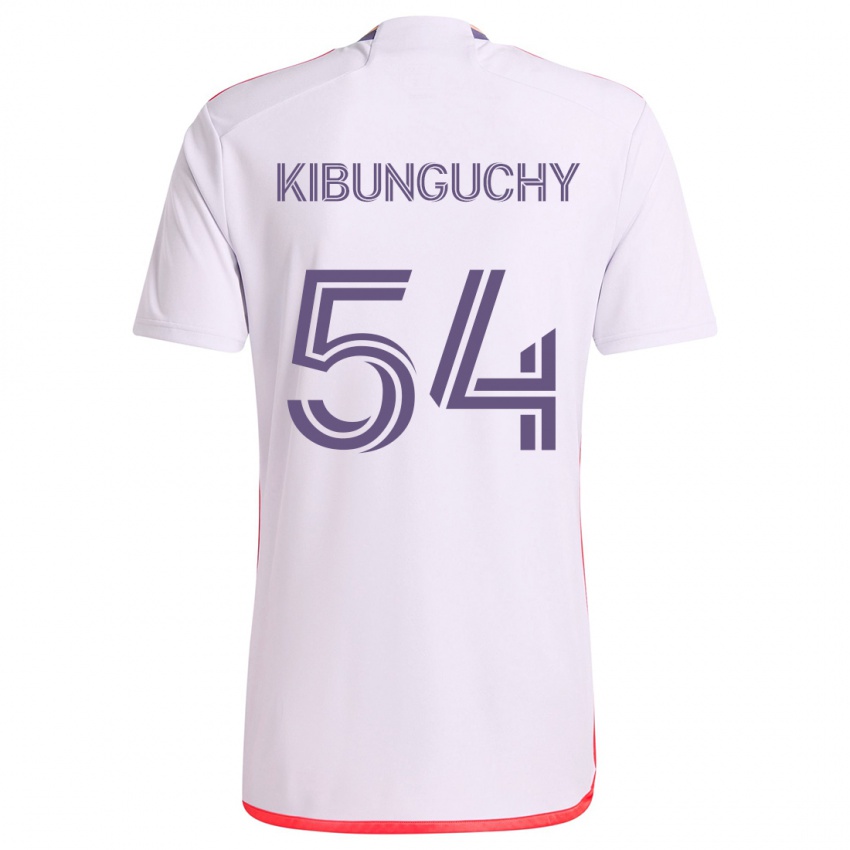 Criança Camisola Nabi Kibunguchy #54 Branco Vermelho Roxo Alternativa 2024/25 Camisa