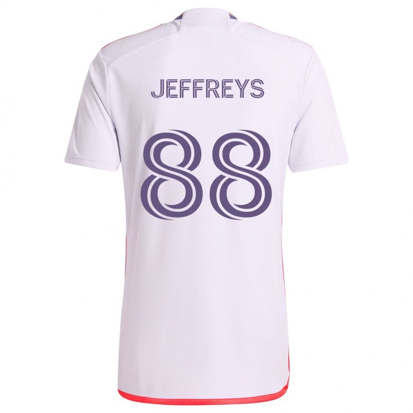 Criança Camisola Tj Jeffreys #88 Branco Vermelho Roxo Alternativa 2024/25 Camisa