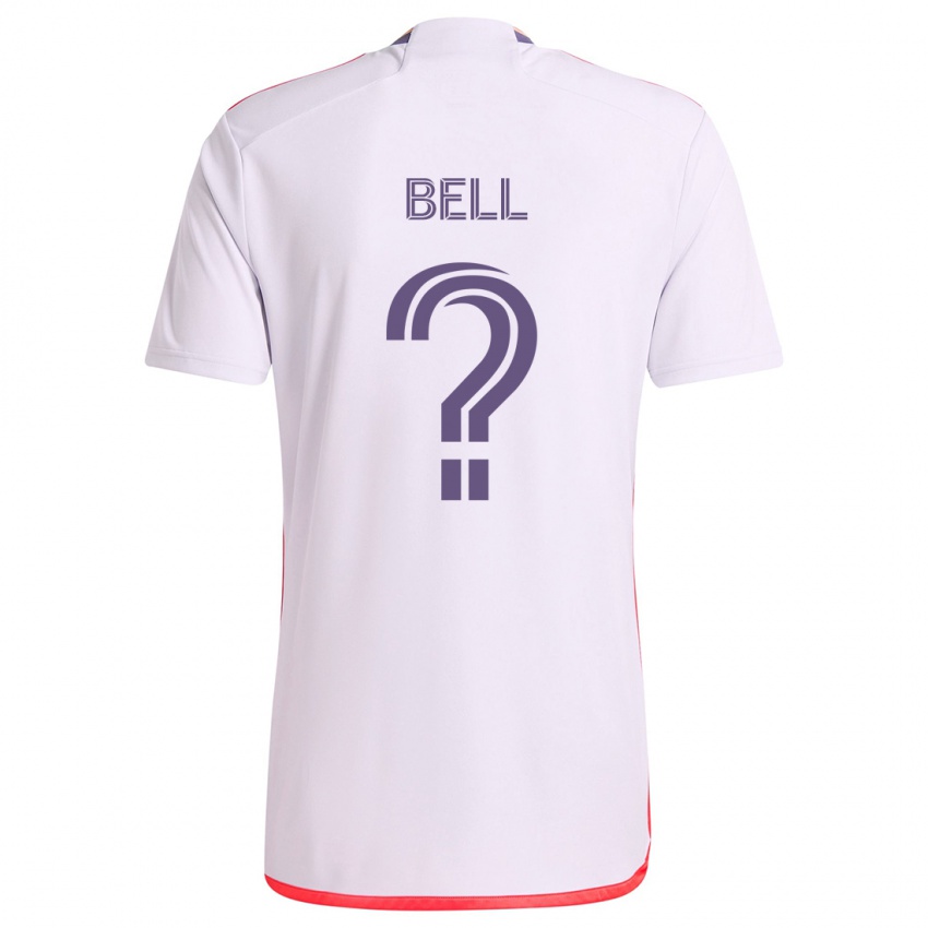 Criança Camisola Dominic Bell #0 Branco Vermelho Roxo Alternativa 2024/25 Camisa