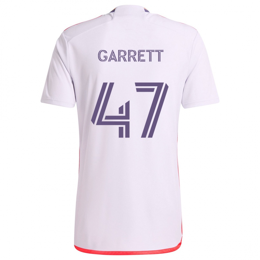 Criança Camisola Ian Garrett #47 Branco Vermelho Roxo Alternativa 2024/25 Camisa